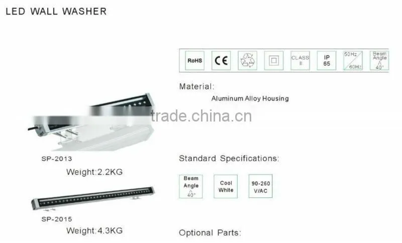 led lights wall washer in studio film with 2 years warranty Singbee SP-2015