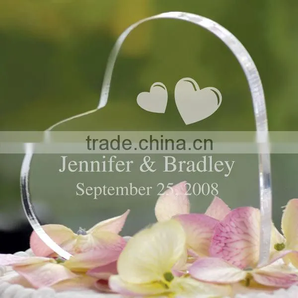 L Shape Acrylic Photo Frame in Clear Color