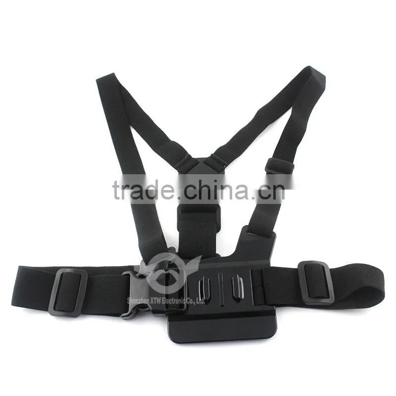 A model:Chest Mount Harness chest body strap for GoPro Hero 2/3/3+/4/4 Session gopro head strap