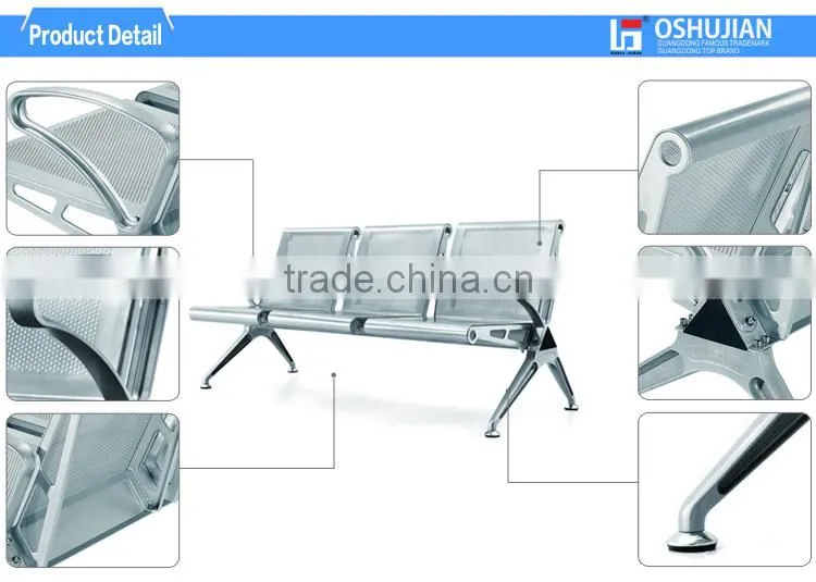 Popular hospital stainless steel chairs tandem