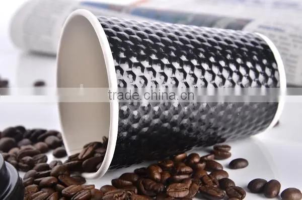 Pineapple disposable brown kraft coffee cups paper