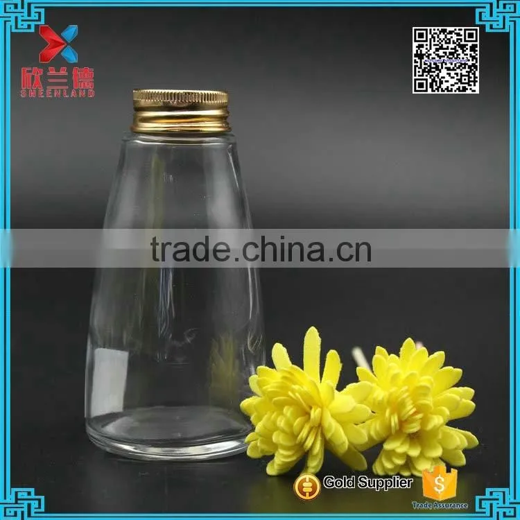 High Quality 180ml glass liquor bottle custom made glass wine bottles