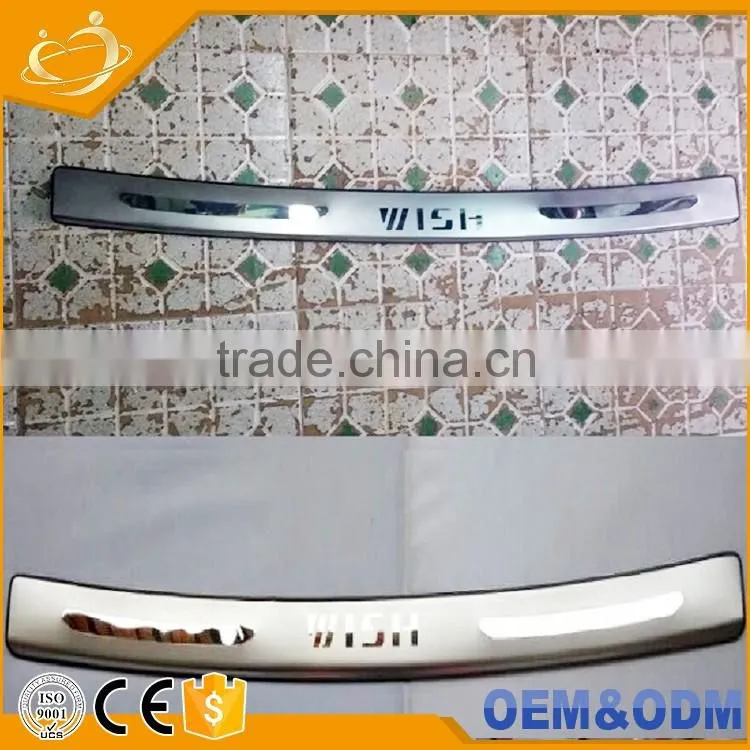After the guard forwish,,back pedal Car LED illuminated door sill plate for prius, LED step scuff plate for TOYOTA WISH