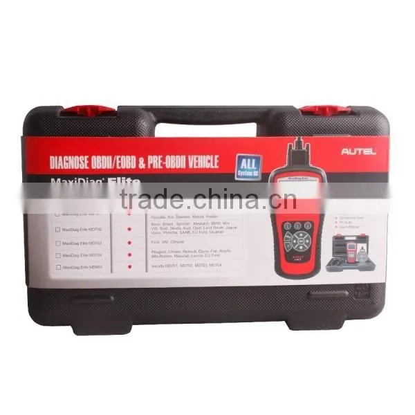 Original Autel MaxiDiag Elite MD702 OBD II Auto Code Scanner Basic 4 Systems (Engine,Transmission,ABS and Airbag) MD702