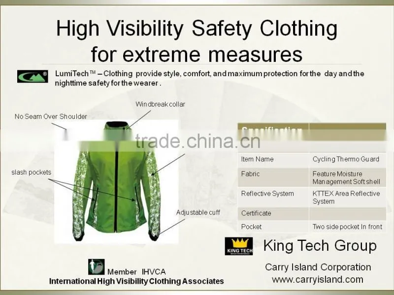 High visibility clothing