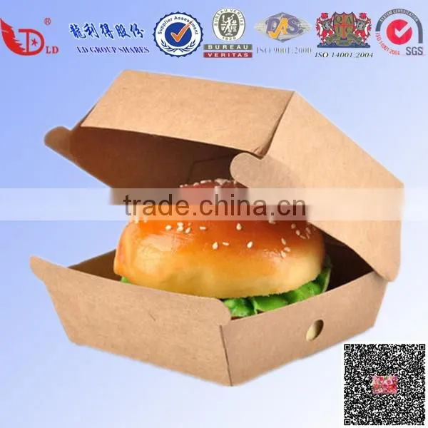 Professional kraft paper fried chicken box takeaway food packaging