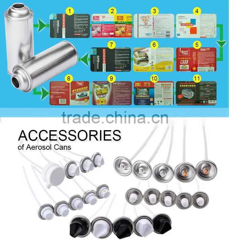 Best Match Aerosol Valve and Actuator/Spray Nozzle for Aerosol Tin Can