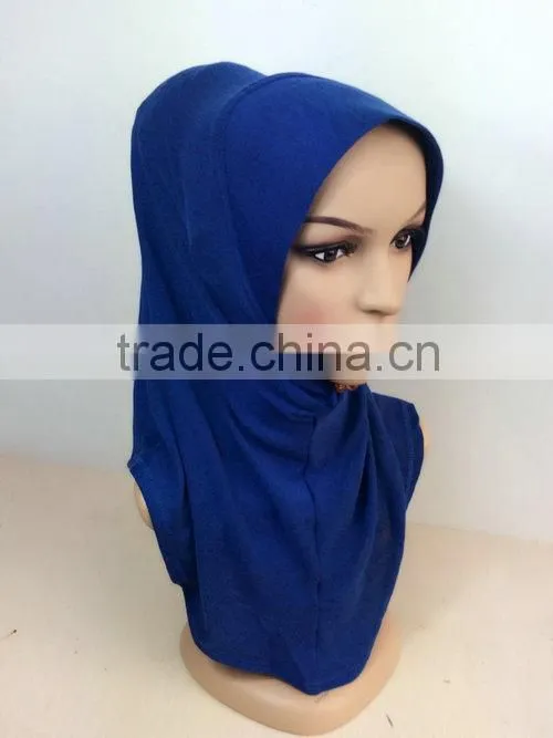 H255 plain one piece pashmina hijab