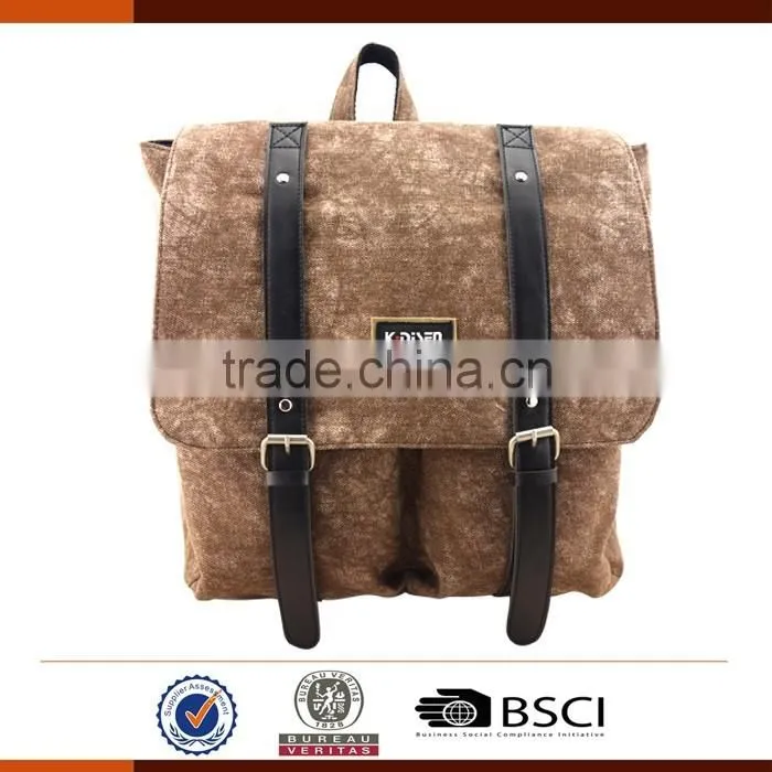 Vintage Style Unisex Korean Fashion Casual Laptop Backpack