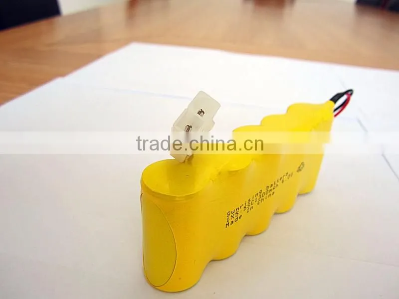 NiCd Rechargeable battery sc 6v 1300 ni cd battery pack /sc1300 nicd battery pack