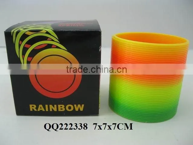 6.5*6.2CM Rainbow ring,plastic toy rainbow ring,toys rainbow ring