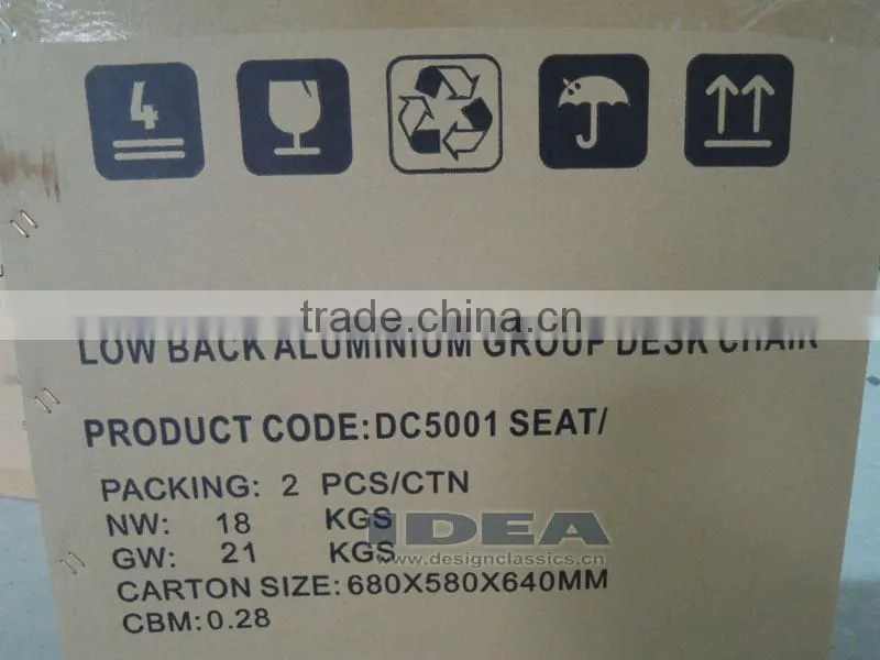 Replica EA117 Charles Office Chair - Cream White Color Genuine Leather