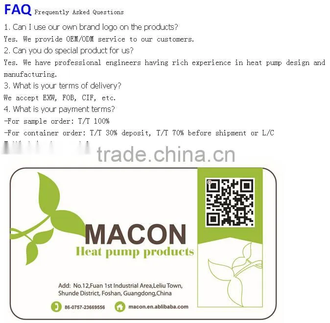 Macon 130 high pressure fan coil three gears wind speed, remote control