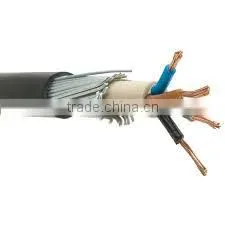 LSZH LSOH copper conductor PVC insulation copper braided shield PVC sheath control KVVP power cable