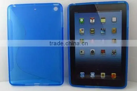 TPU S shape design case For mini ipad low price