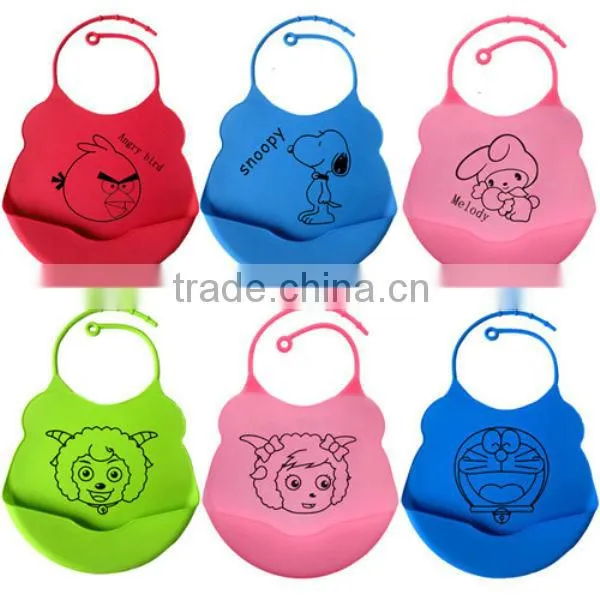 soft popular 100% food grade baby waterproof bib