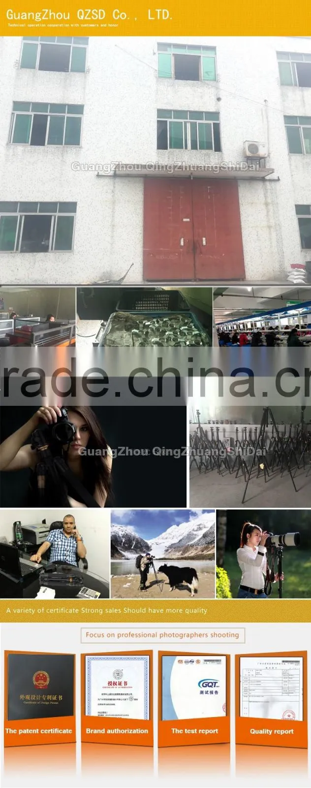 Q999 Professional aluminum camera tripod, digital and slr camera tripod factory direct