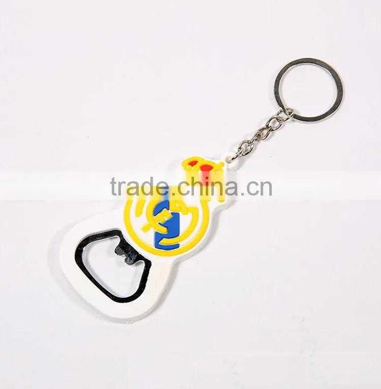 Custom Football Team Beer Bottle Opener Keychain