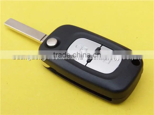 Hot Sale Folding Flip Remote Key Fob for Renault 2 Button Key Shell Blank without logo