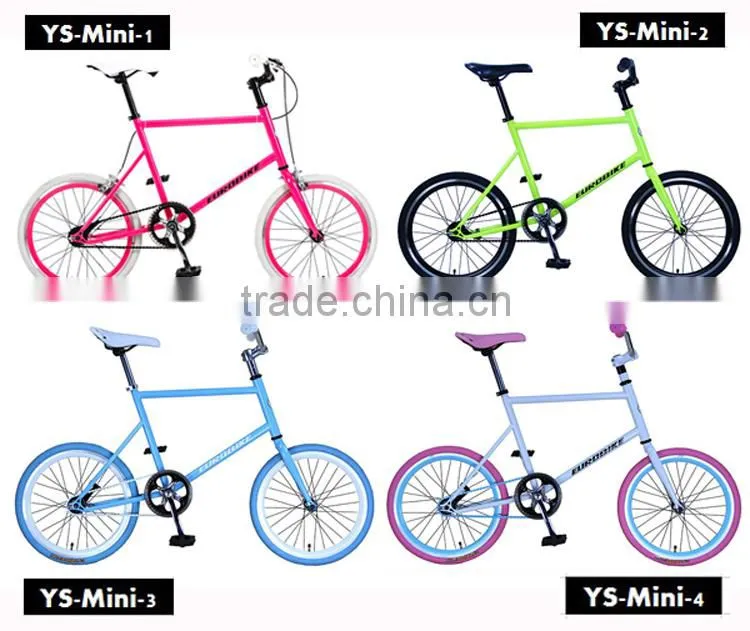 Colorful fixed gear bike for kinds 20er small wheel