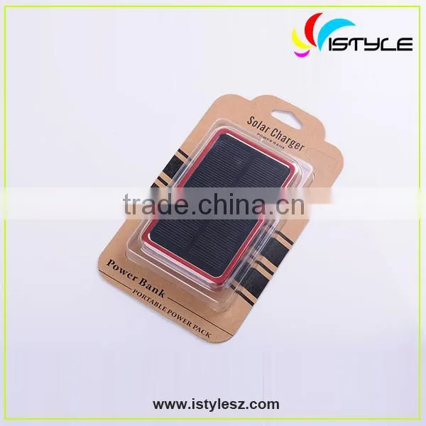 4000mAh solar battery charger power bank for cell phone