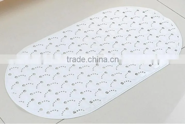 cute foots pattern and safty with suction cups pvc bath mat