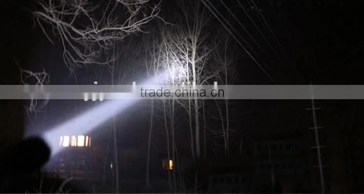 outdoor Aluminum Powerful Rechargeable led flashlight
