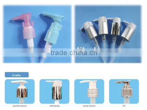 plastic lotion pump, plastic dispenser pump for cosmetic bottle
