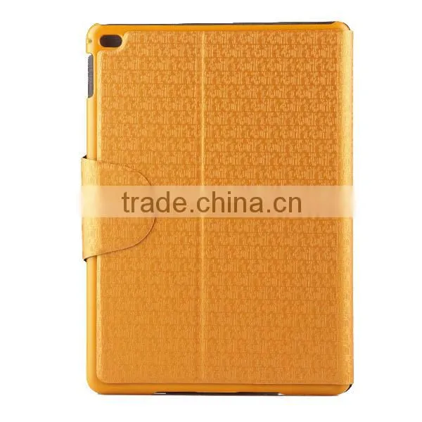 2014 new products fashion pu leather wallet case cover for apple ipad 6 D0141
