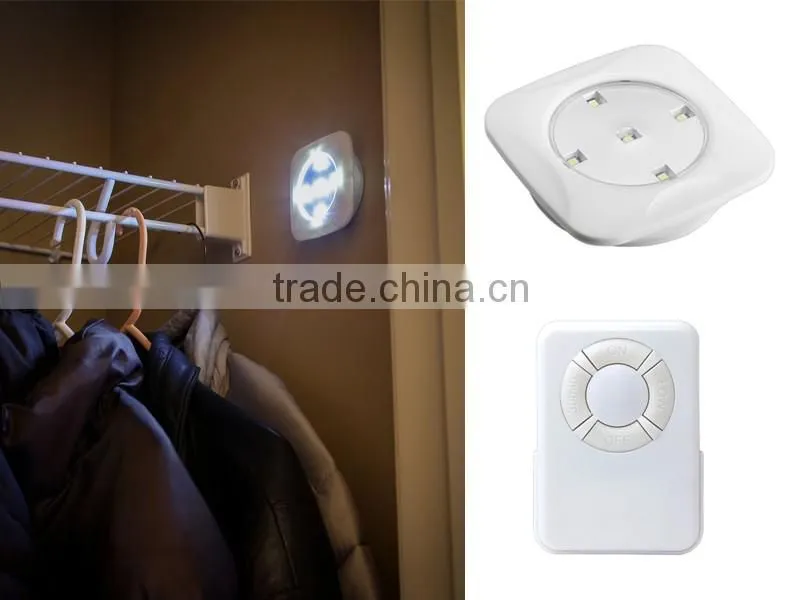 6pcs White Wireless Remote Puck Lights