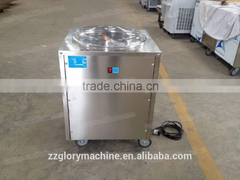 Hot Sale Flat Single Pan Fry Ice Cream Machine