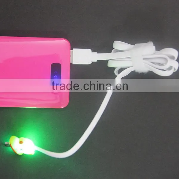Christmas gift led charging cable usb data cable for mobile phone