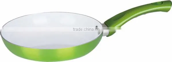 Green metallic painting aluminum alloy non stick cookware pans pots