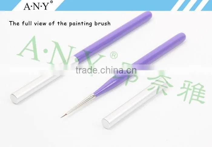 ANY Nail Art School Using Black Acrylic Handle Mini UV Gel brush Cheap Price