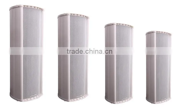 Public address system 20w 40w 60w 80w pa passive loudspeaker waterproof outdoor column speaker