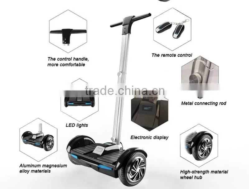 China Htomt New Two Wheel Smart Mini Mobility Scooter Self Balancing Electric Scooter with Handle 8inch