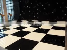 Moving outdoor dance floor for mobile truck and trailer