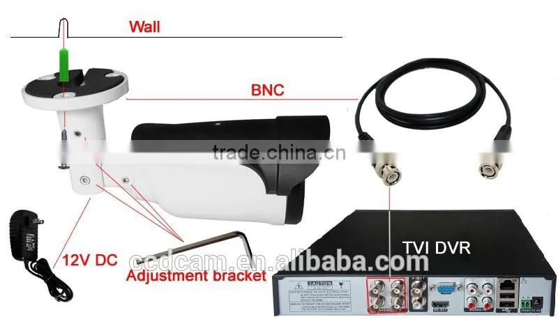 HD 720P tvi cctv camera IR Night Vision P2P Waterproof 1MP Security Camera Outdoor