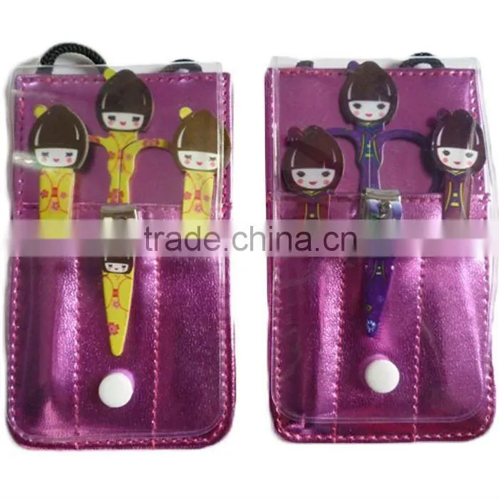 2013 Collection!! promotional Stainless steel Multicolor Beauty Lady Gilrls manicure kit