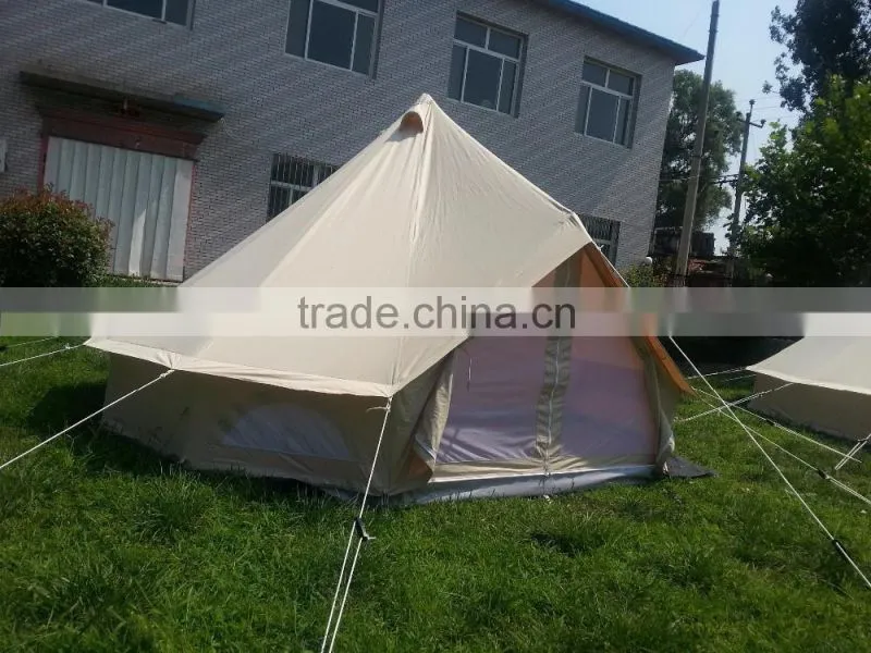 steel Pole Material and Canvas Fabric family tent