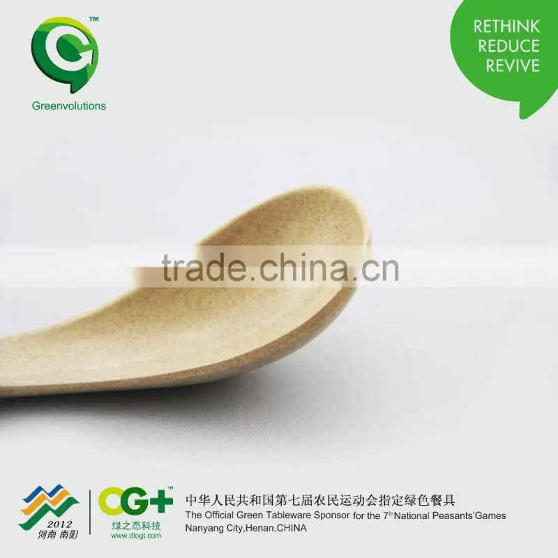Organic rice husk fiber eco-friendly health spoon