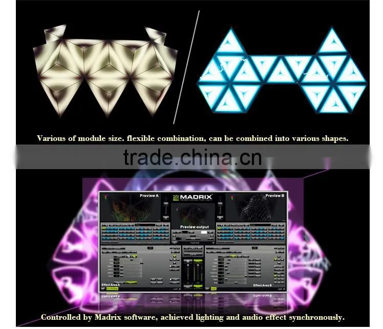 led indoor pixel module club decorative display lighting by madrix control lighting