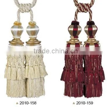 china supplier curtain tassel fringe cord tassel