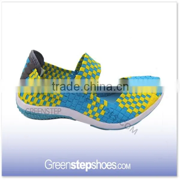Resort Cross Strap Elastic Woven Casual Shoes
