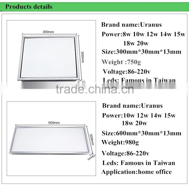 Beautiful light Good for baby's eyes Cool white warm white Square ourdoor energy saving led back light panel