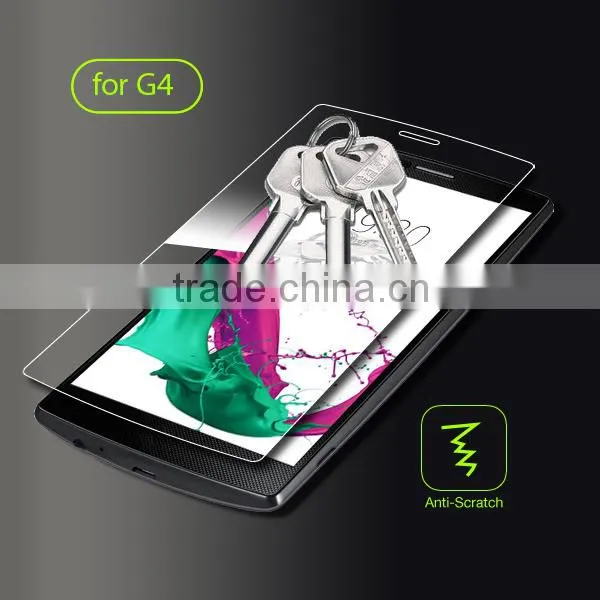 9H easy installation tempered glass screen protector for LG G4
