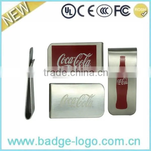 Hot metal letters logo money clip