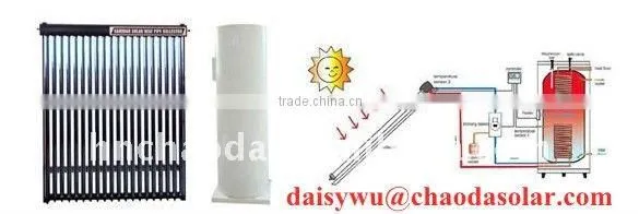 separated heat pipe pressure solar water heater