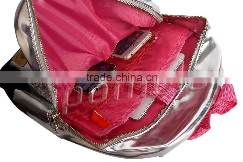 Primary Students Kids girl Backpack pu School Bags For Children Baby Shoulders