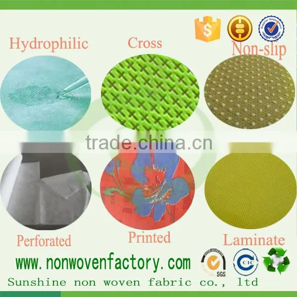 Nonwoven cloth material fabric, fabric for making bed sheets, bed sheet fabric